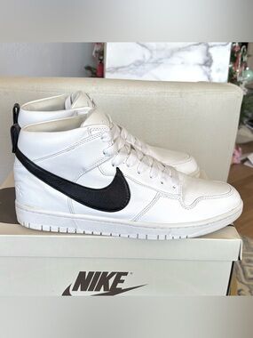 Nike Dunk Lux Chukka Ricardo Tisci White Black Size 11.5